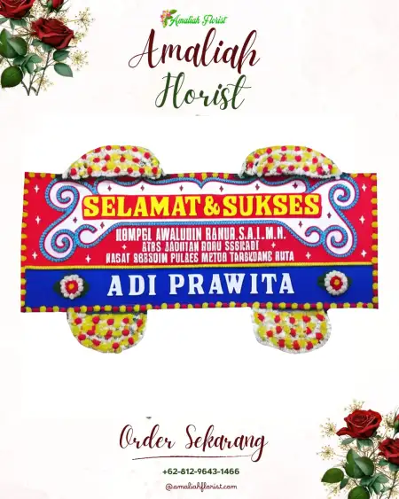 Papan Bunga Ucapan Selamat Pagaleme